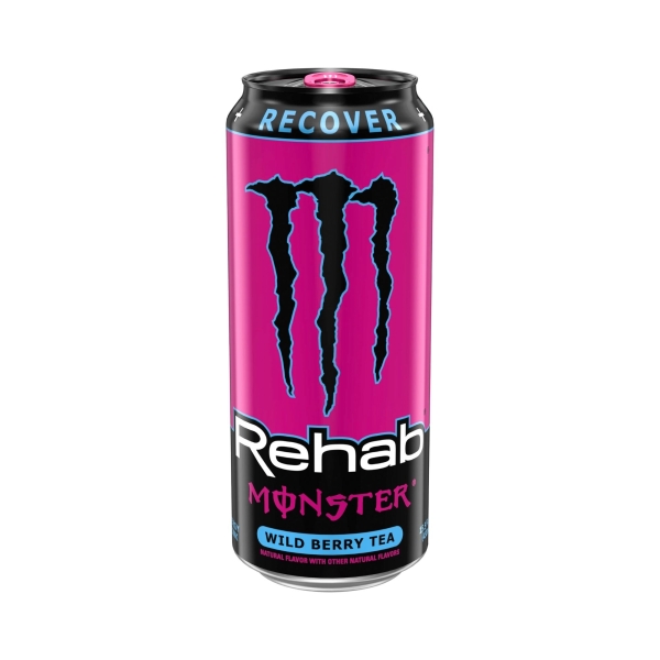 Energinis gėrimas MONSTER ENERGY REHAB WILD BERRY TEA, 458ml.