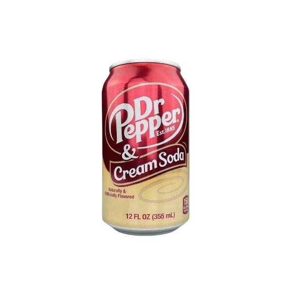 Gazuotas gėrimas DR PEPPER CREAM SODA, 355ml.