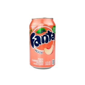 Gazuotas gėrimas FANTA PEACH, 355ml....