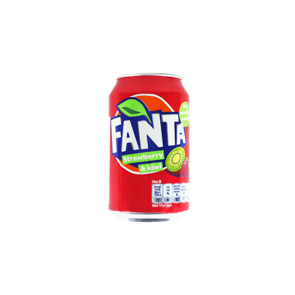 Gazuotas gėrimas FANTA STRAWBERRY & KIWI, 330ml. Gazuotas gėrimas FANTA STRAWBERRY & KIWI, 330ml.
