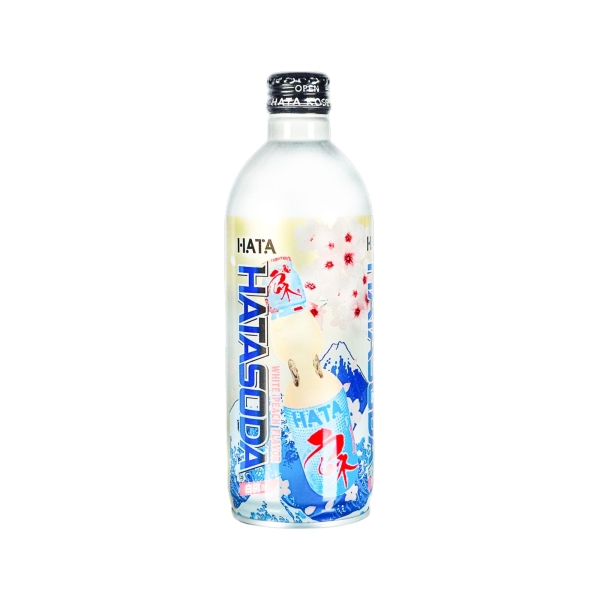 Gazuotas gėrimas RAMUNE WHITE PEACH, 500ml.