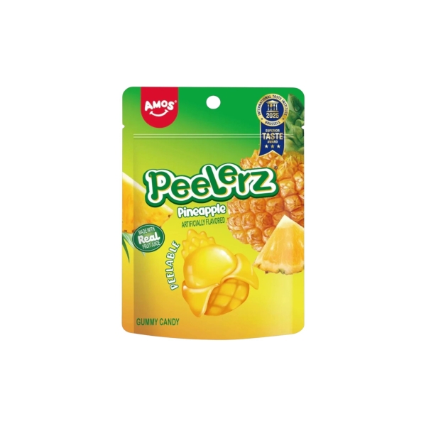 Guminukai AMOS PEELERZ GUMMY PINEAPPLE, 65g. Guminukai AMOS PEELERZ GUMMY PINEAPPLE, 65g.