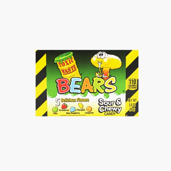 Guminukai TOXIC WASTE BEARS SOUR & CHEWY, 85g.