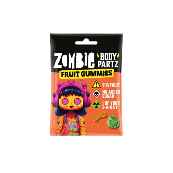 Guminukai ZOMBIE BODY PARTZ FRUIT GUMMIES, 35g.