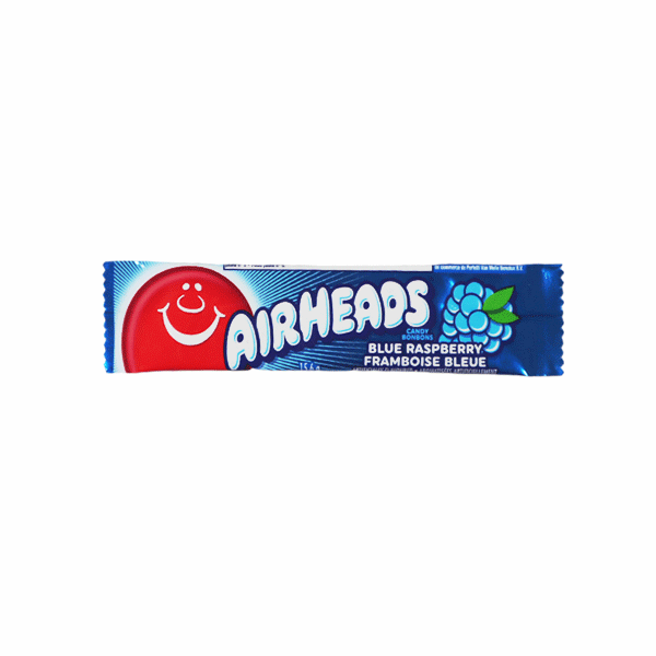 Kramtomi saldainiai AIRHEADS BLUE RASPBERRY, 15,6g.