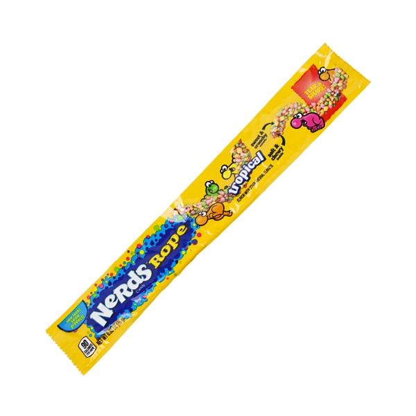 Kramtomi saldainiai NERDS ROPE TROPICAL, 26g.
