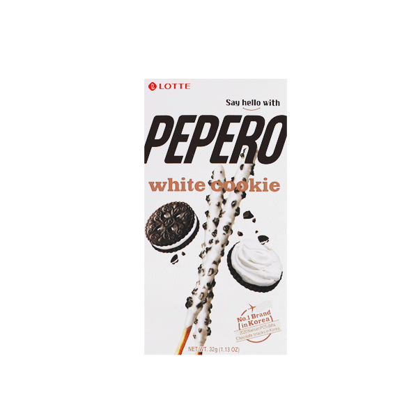 Lazdelės PEPERO WHITE COOKIE, 32g. 