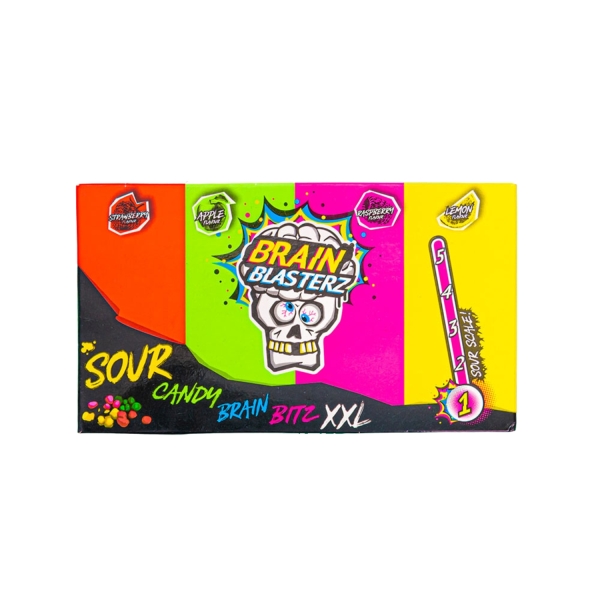 Saldainiai BRAIN BLASTERZ SOUR CANDY BITZ XXL, 144g.  Saldainiai BRAIN BLASTERZ SOUR CANDY BITZ XXL, 144g.