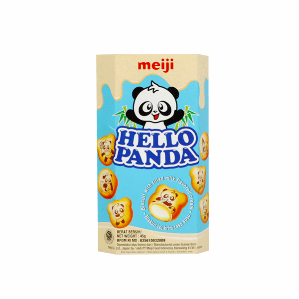 Sausainiai HELLO PANDA VANILLA POUCH, 45g. Sausainiai HELLO PANDA VANILLA POUCH, 45g.