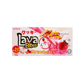Sausainiai LAVA BITES STRAWBERRY, 200g....