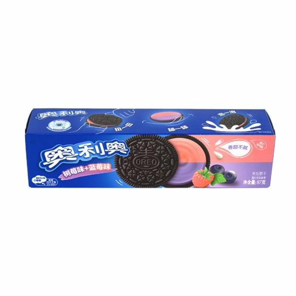 Sausainiai OREO BLUEBERRY AND RASPBERRY, 97g.