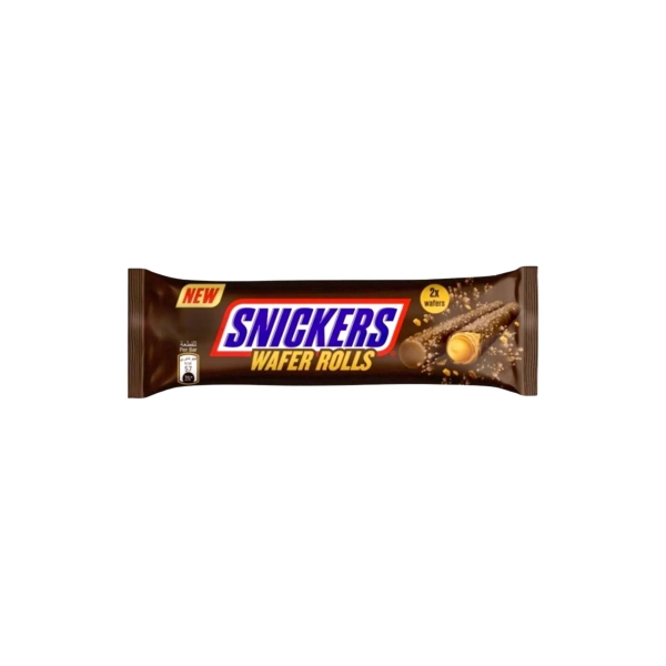 Sausainiai SNICKERS WAFER ROLLS, 24g.