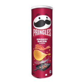 Traškučiai PRINGLES SMOKEY BACON, 165g...