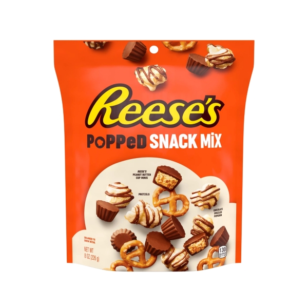 Užkandžiai REESE''S POPPED SNACK MIX, 226g. Užkandžiai REESE''S POPPED SNACK MIX, 226g.